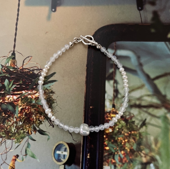 ophelie月光石珍珠手鍊, 特寫圖