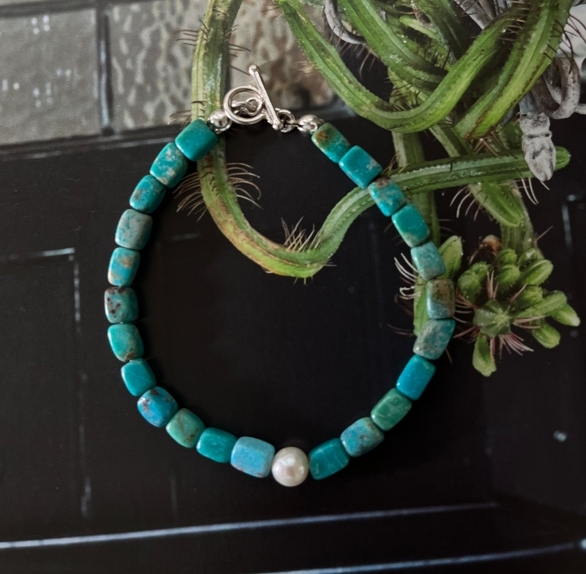 emera-綠松石珍珠手鍊-matilda