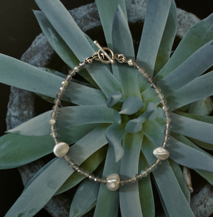 lyra拉長石珍珠手鍊, 近拍特寫圖