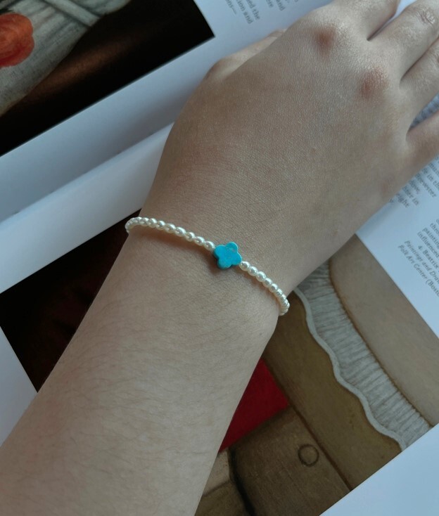 cherie綠松石珍珠手鍊, 配戴展示圖