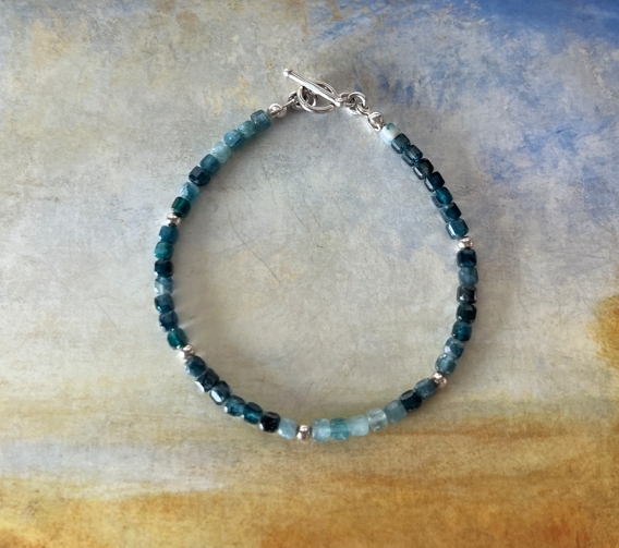 nerina-藍綠碧璽手鍊-1