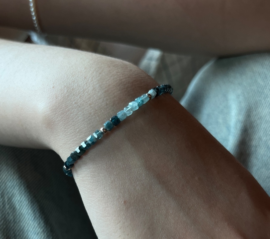 nerina藍綠碧璽手鍊, 配戴展示圖