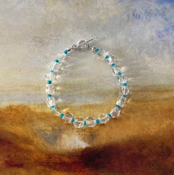 clara-白水晶綠松石手鍊-matilda