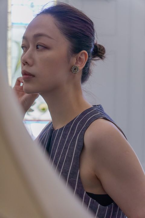 貓眼耳環_上