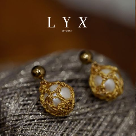 L_00_金色珍珠囊袋耳環_1