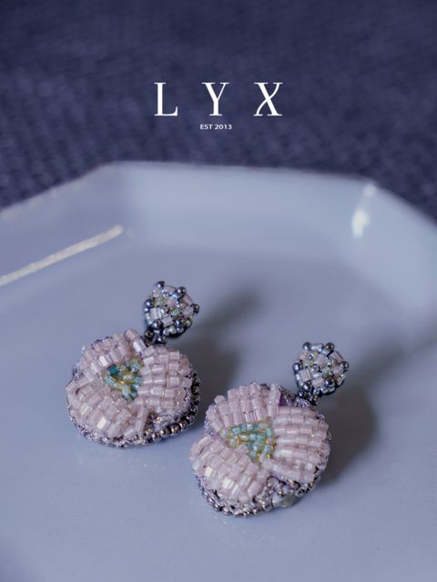 L_和果子垂墜耳環