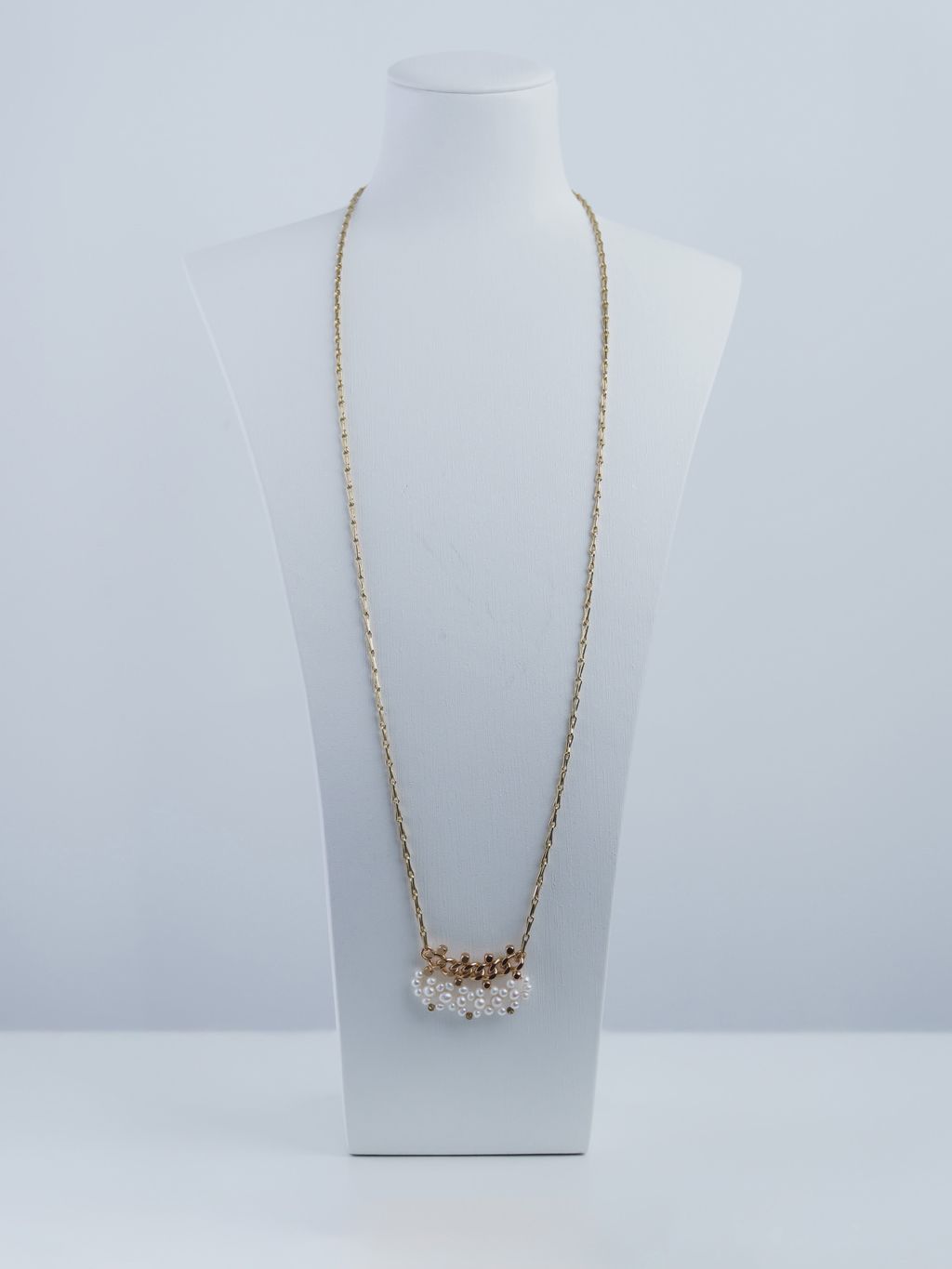 0_古銅淡金tender項鍊_白