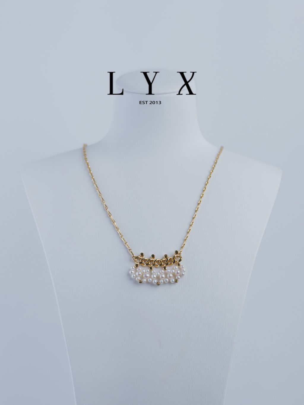 L_0_短古銅淡金tender項鍊_白