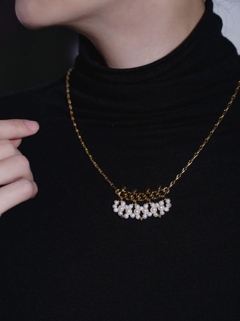 短長鏈舞伶項鏈_上身1