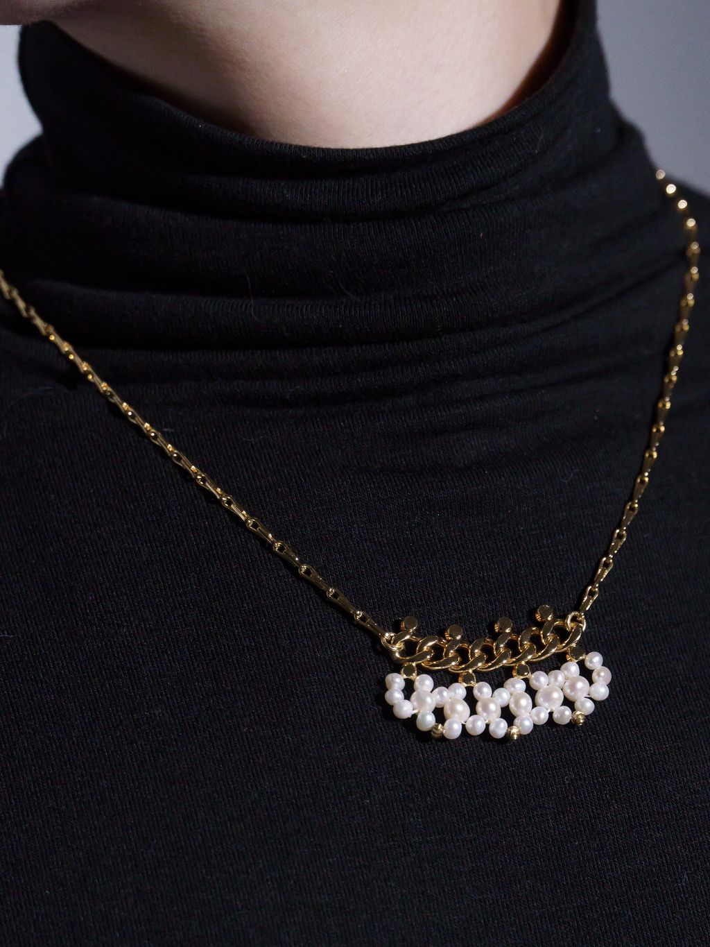 短長鏈舞伶項鏈_上身3