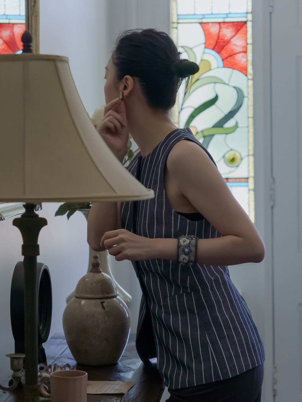 藍色梅花經典手環_上1