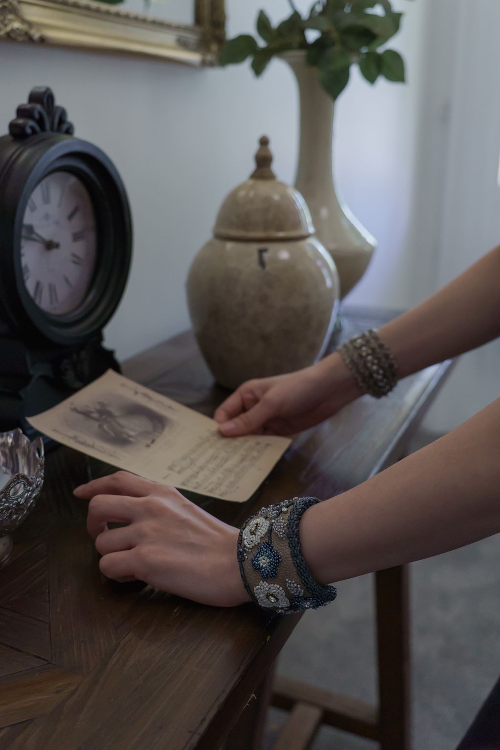 藍色梅花經典手環_上2