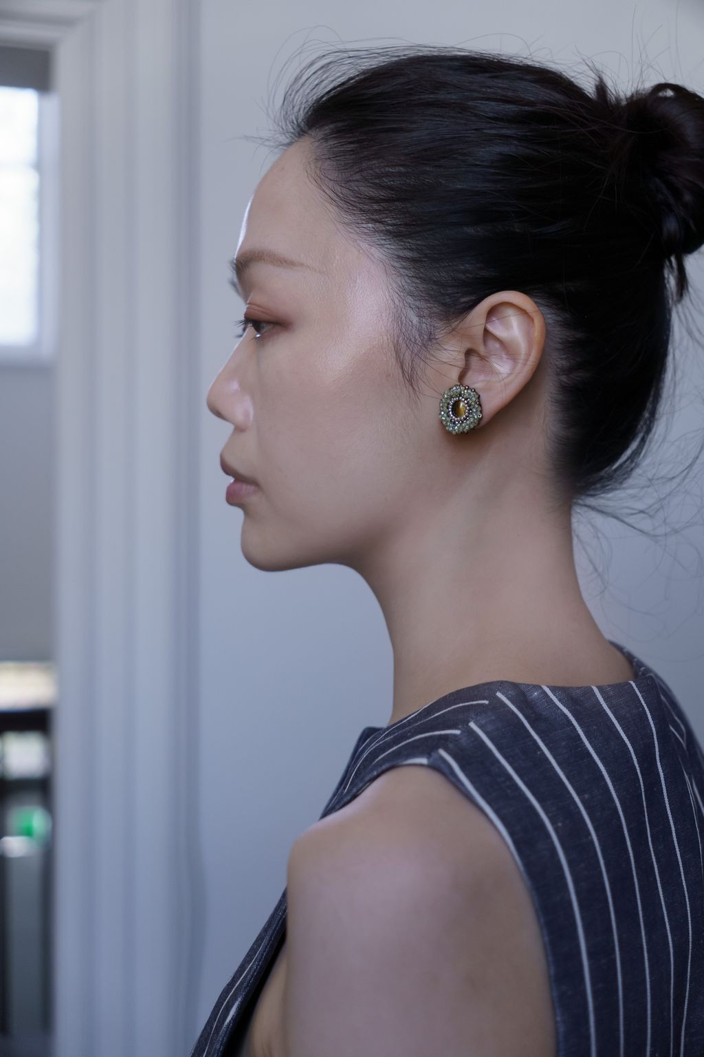 貓眼耳環_上身6