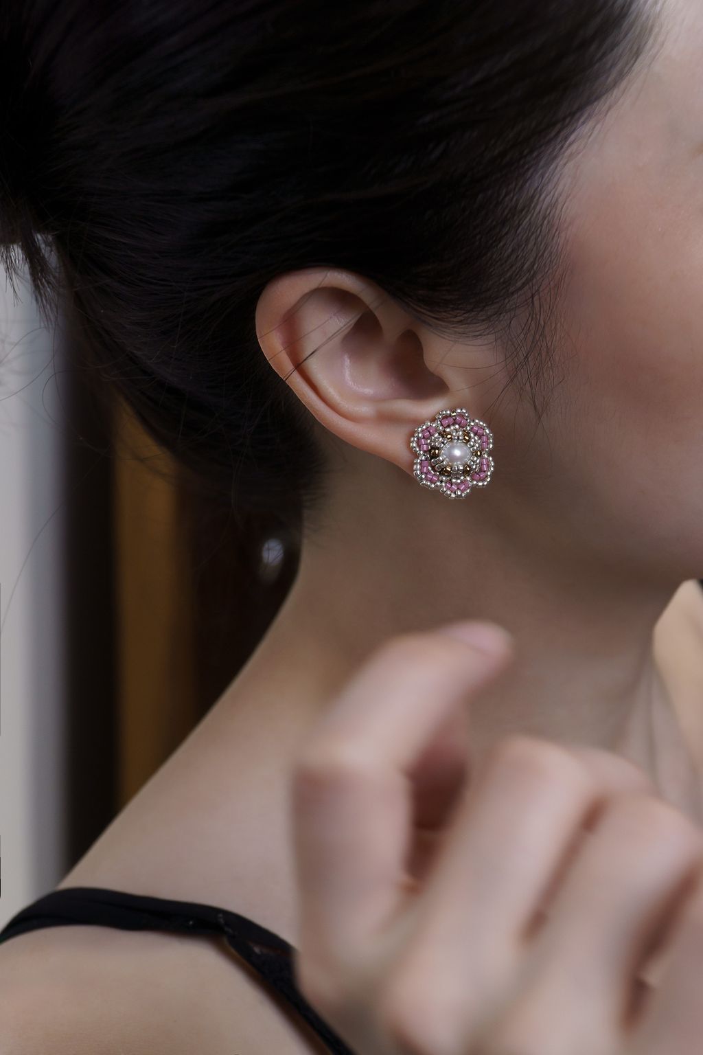 新品-桃紅小花1