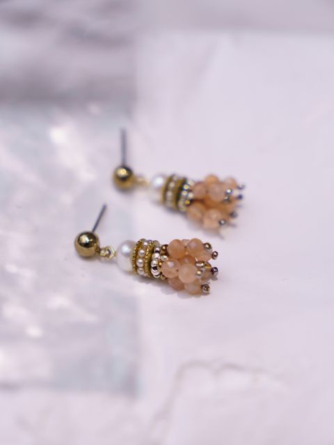 櫻花流蘇耳環_風