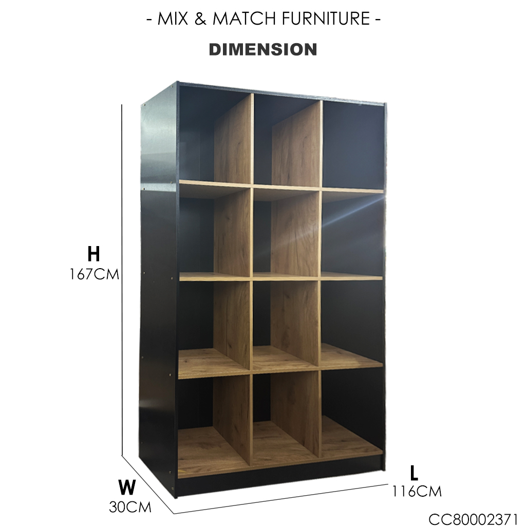 BOOKSHELF CC80002371 DIMENSION