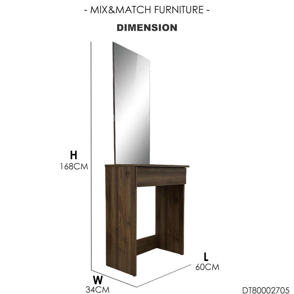 DRESSING TABLE 80002705 DIMENSION