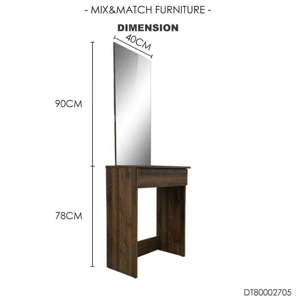 DRESSING TABLE 80002705 INTERNAL DIMENSION