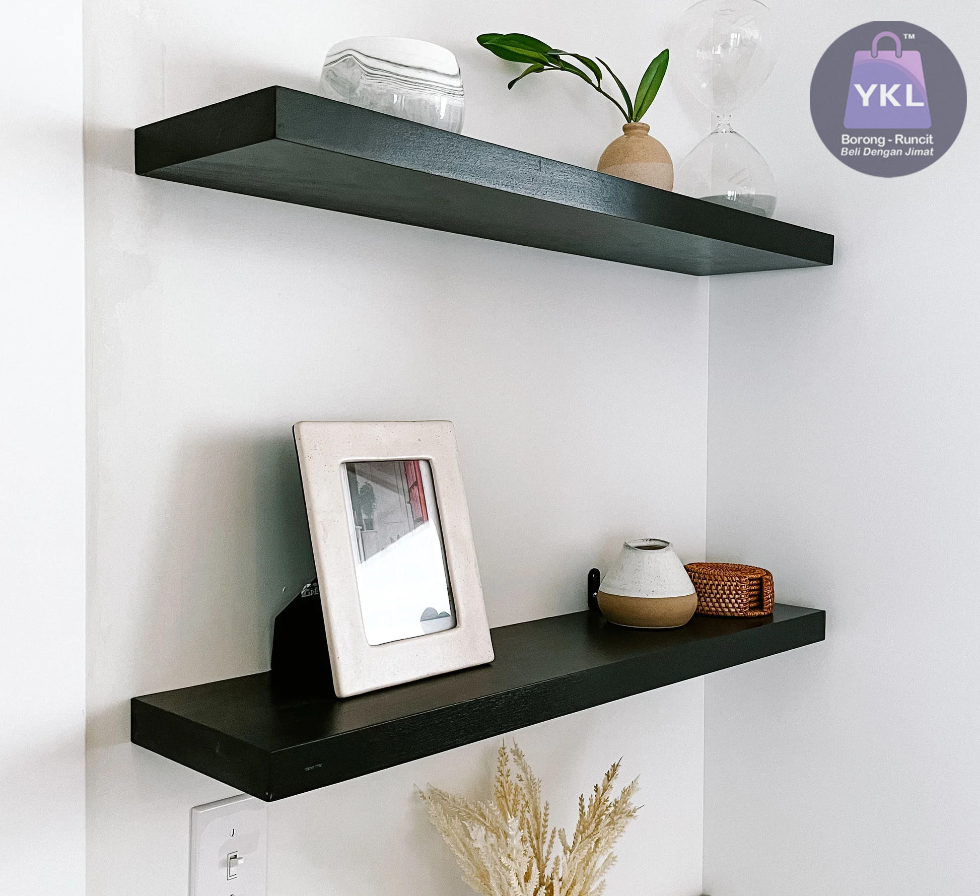 WALL SHELVES (BLACK 3)