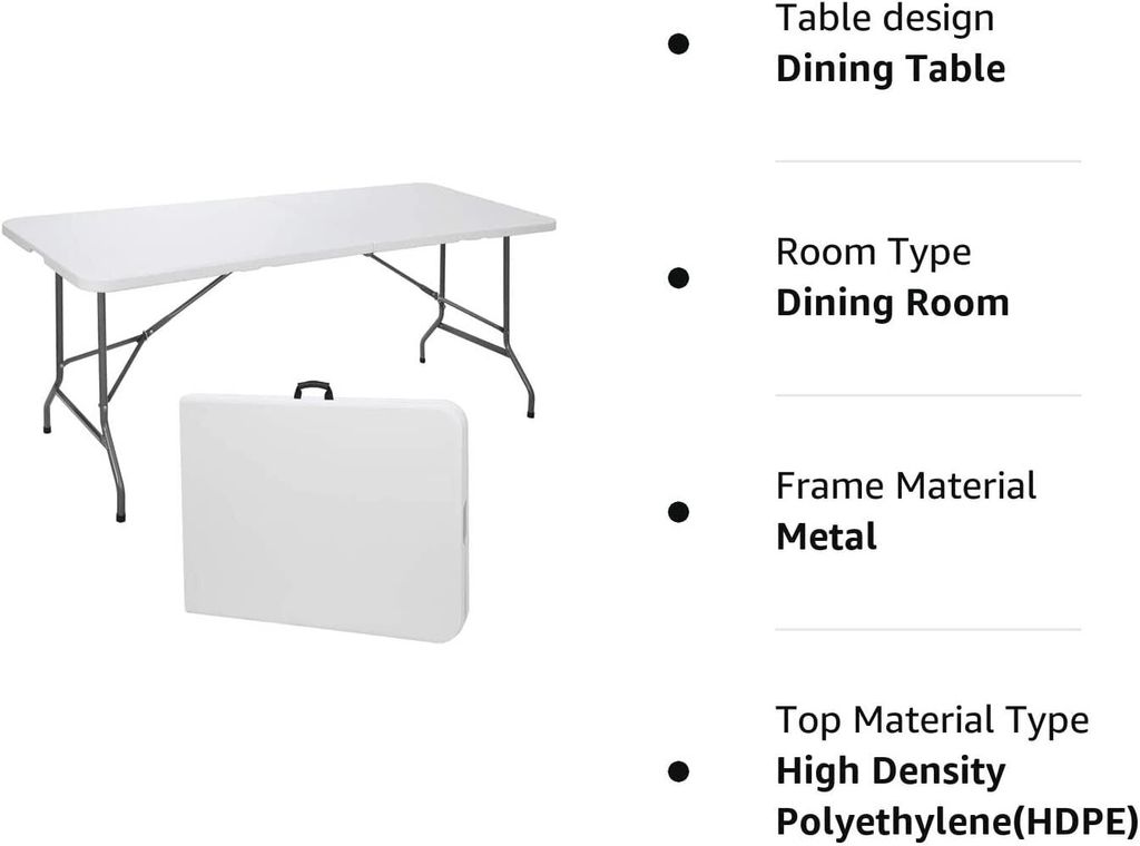 Mix&Match Multifunctional & Portable Folding Table 4/5/6FT – YKL BORONG  RUNCIT