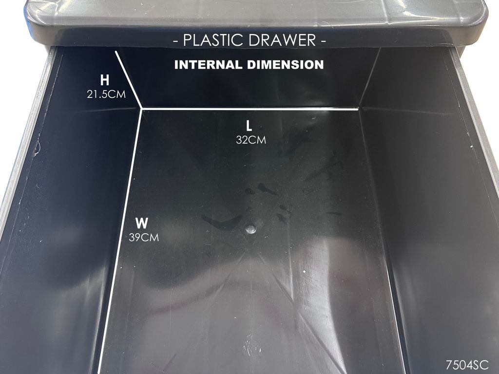 PLASTIC DRAWER 7504SC INTERNAL DIMENSION (DRAWER)