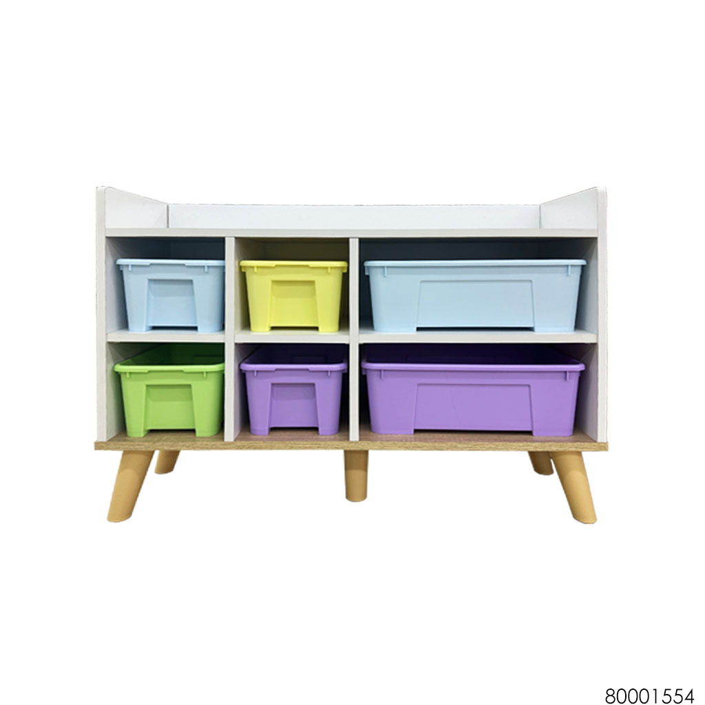 Mix's Q 6 CUBES Storage Cabinet with 6 Compartment | Candy Colour & White -  SB80001554