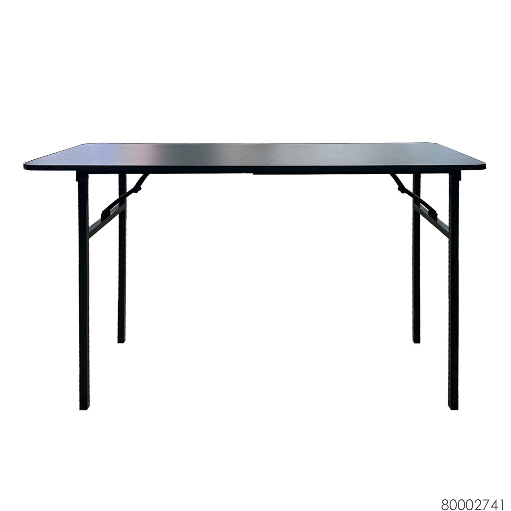 Folding Banquet Table 80002741 Front View (Clear) (Black) 