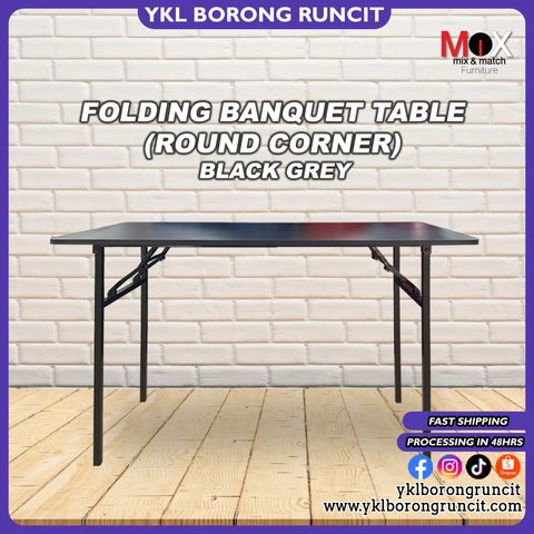 banquet table Black Grey