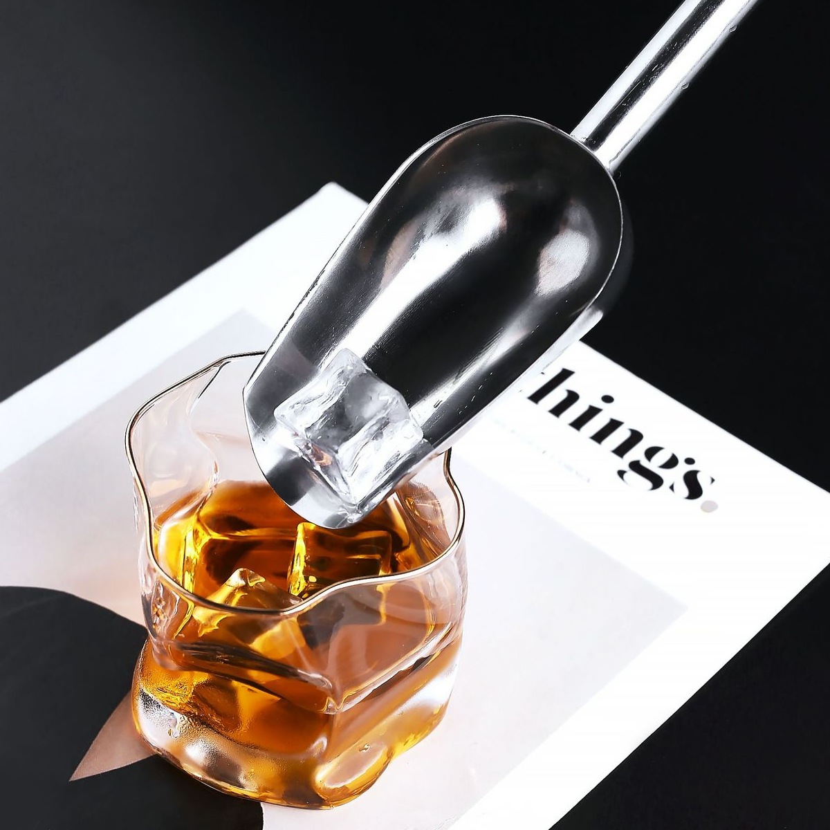 不鏽鋼冰鏟 圓柄_2