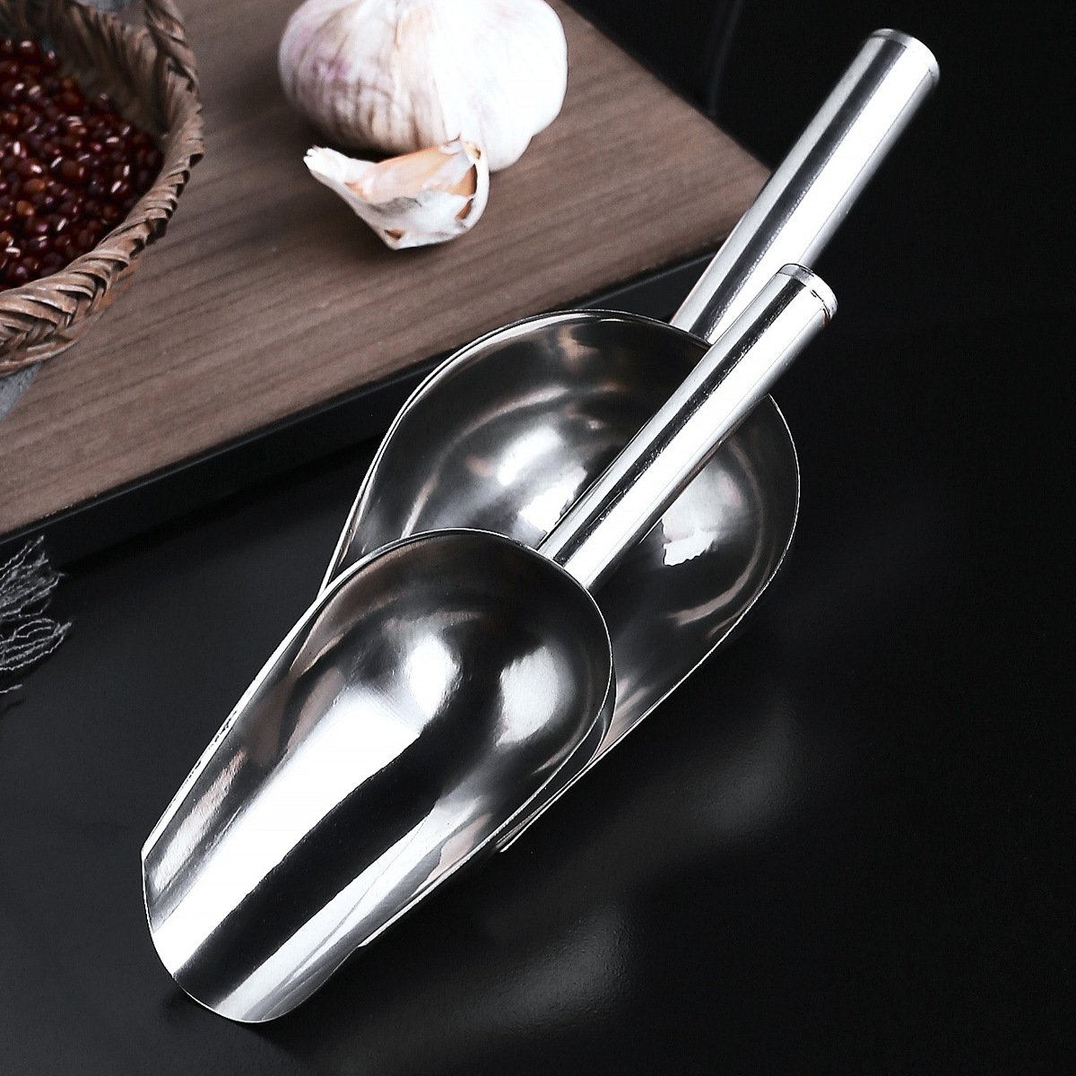 不鏽鋼冰鏟 圓柄_3