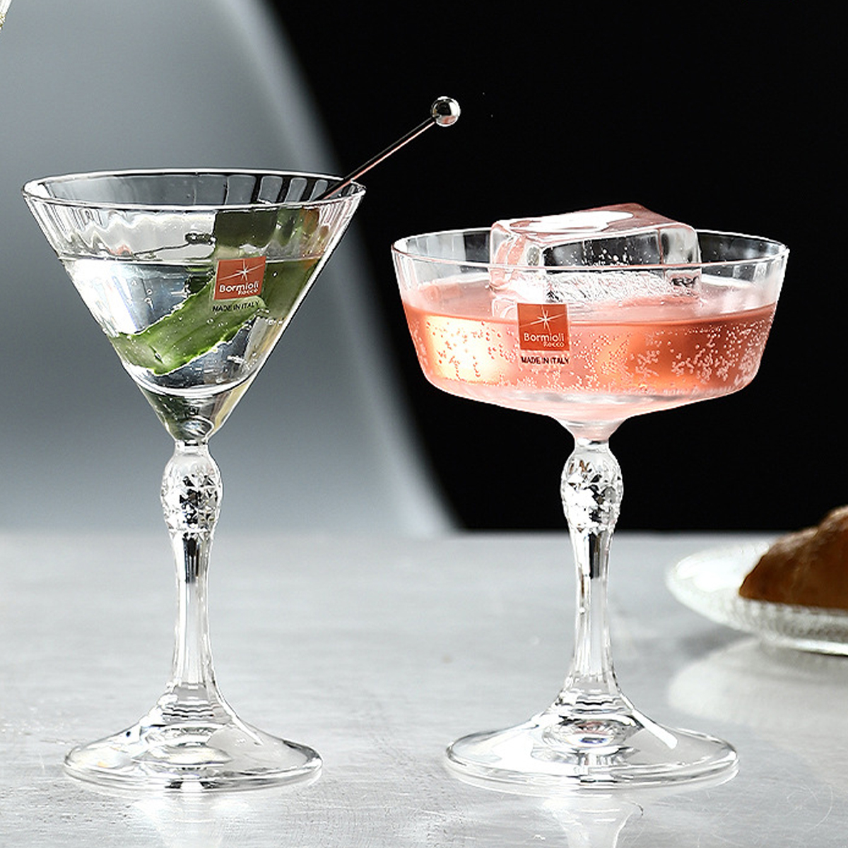 美式復古雕紋寬口調酒杯_3