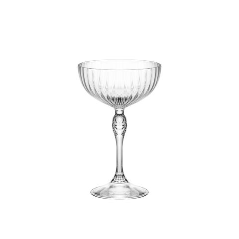 美式復古雕紋寬口高腳杯