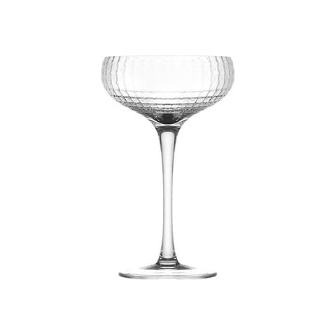 菱格紋寬口調酒杯