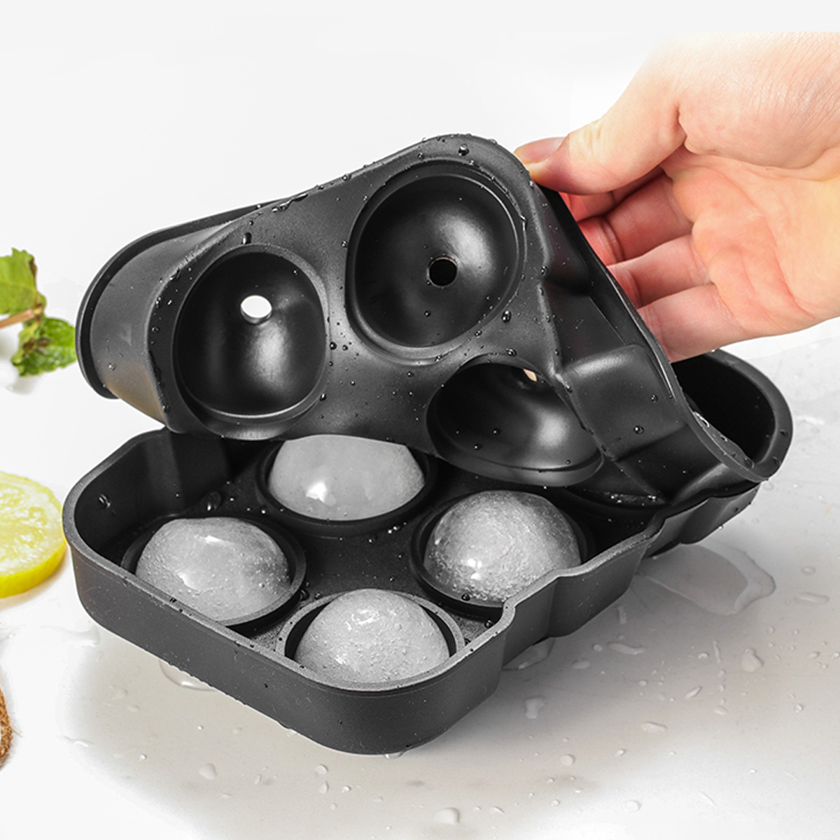 威士忌球形矽膠冰塊盒_5