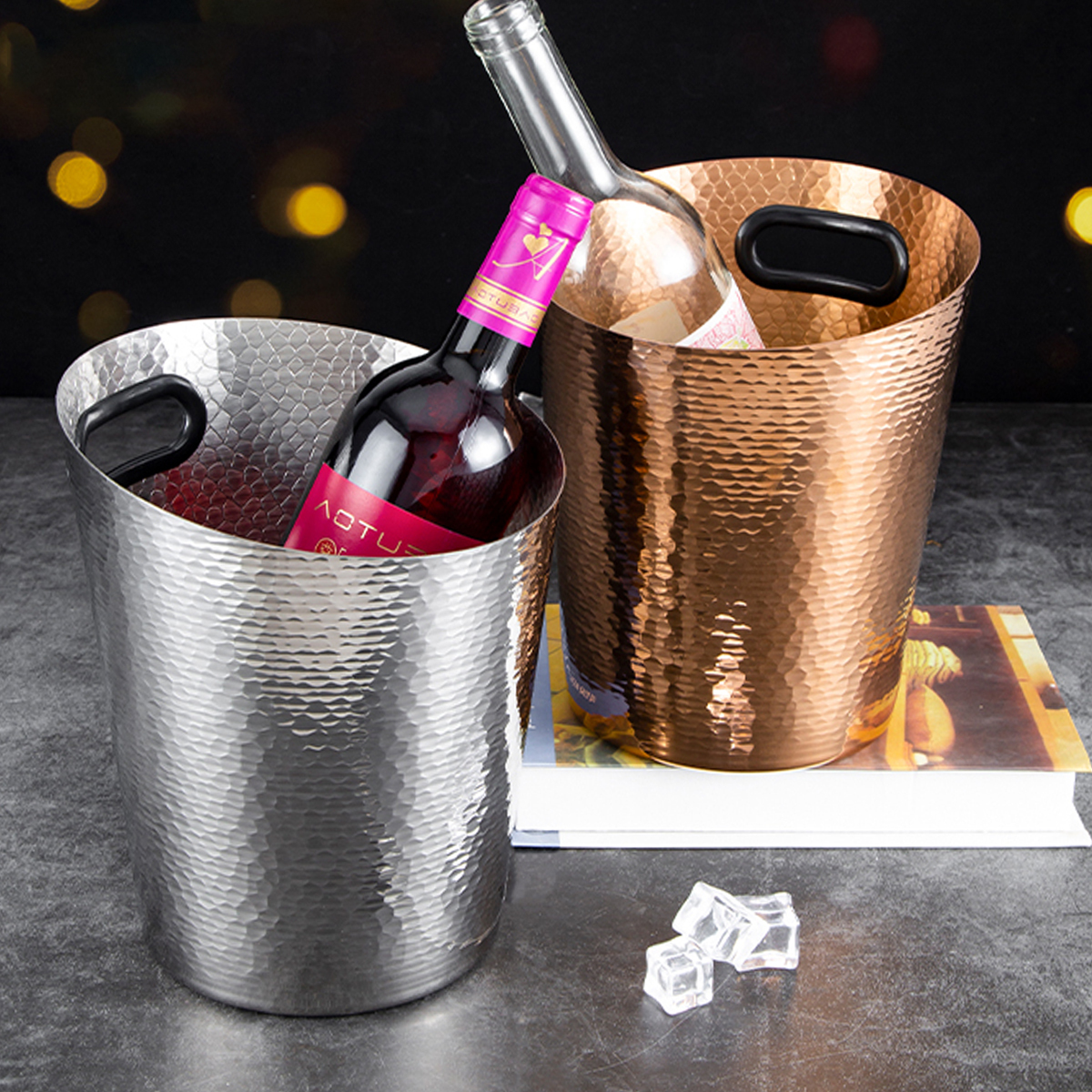 手提不鏽鋼斜口冰桶_12