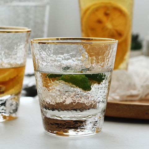 日式玻璃錘紋杯_8
