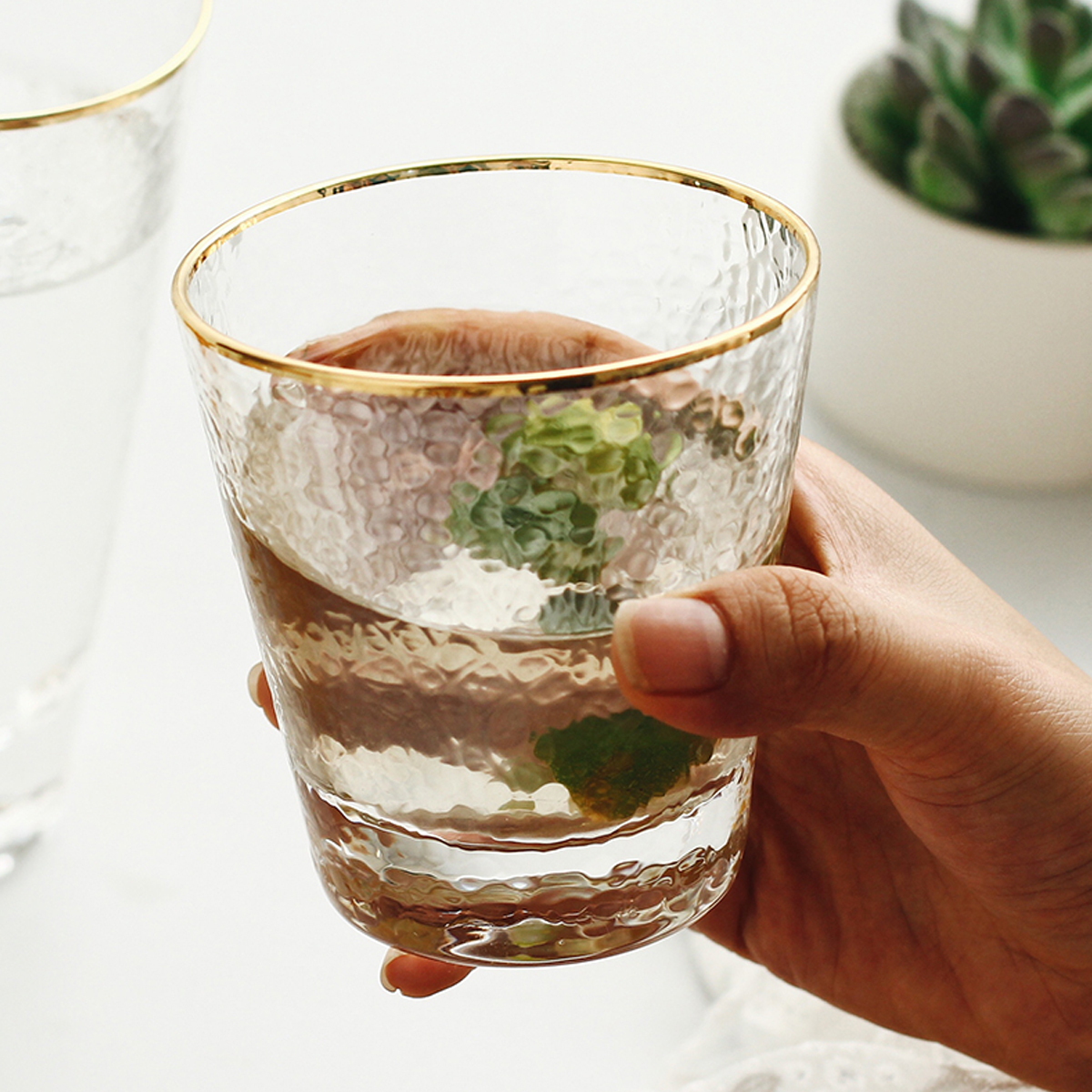 日式玻璃錘紋杯_9