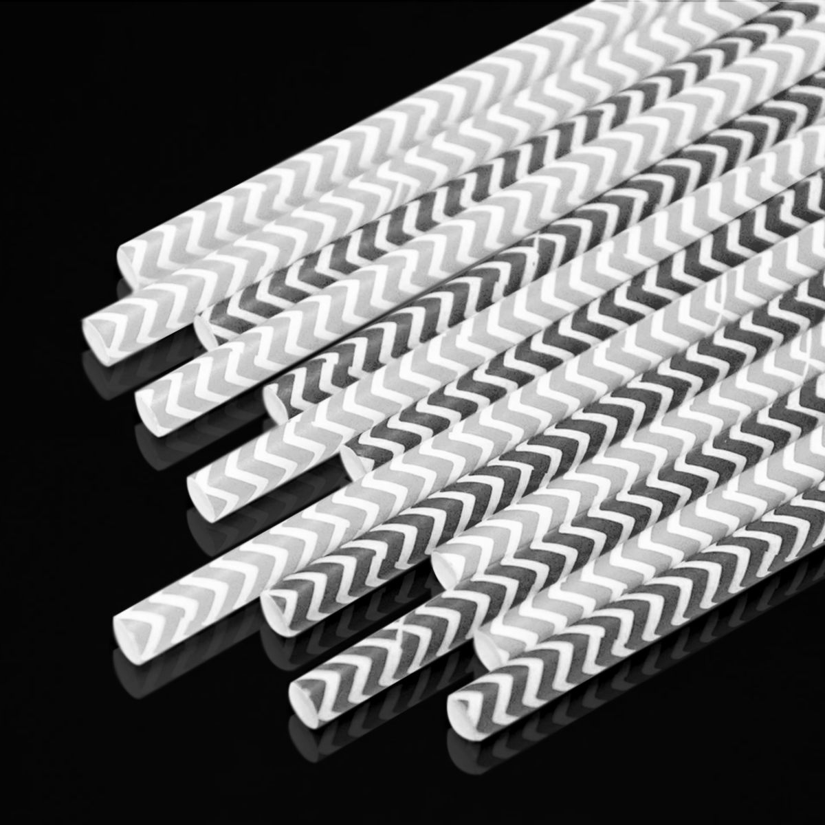 條紋可彎曲紙吸管_4