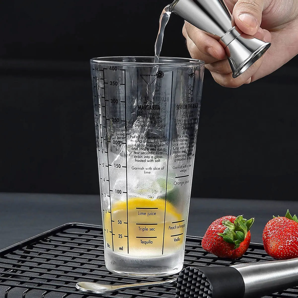 玻璃酒譜雪克杯 400ml_2