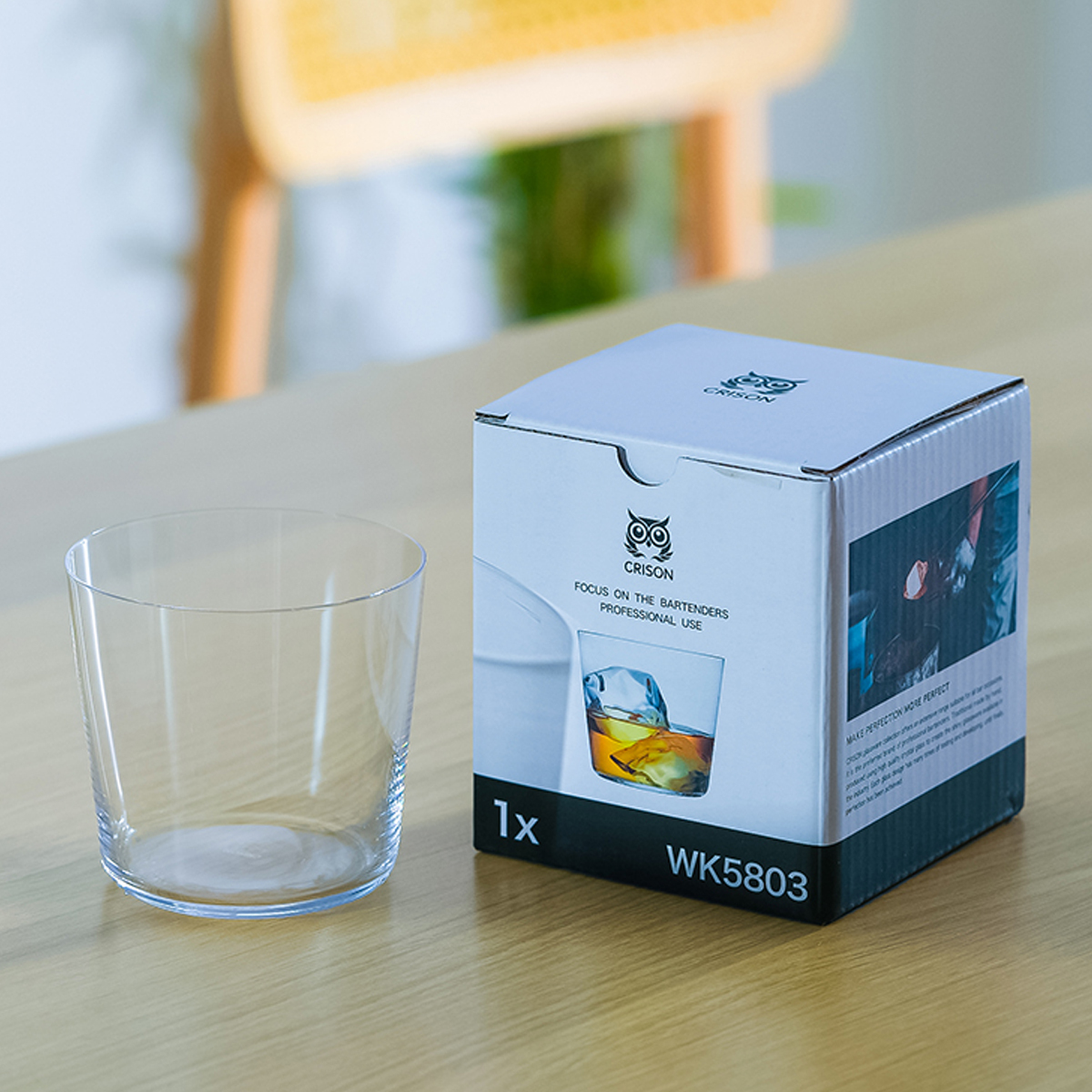 超薄斜口威士忌杯 280ml_4