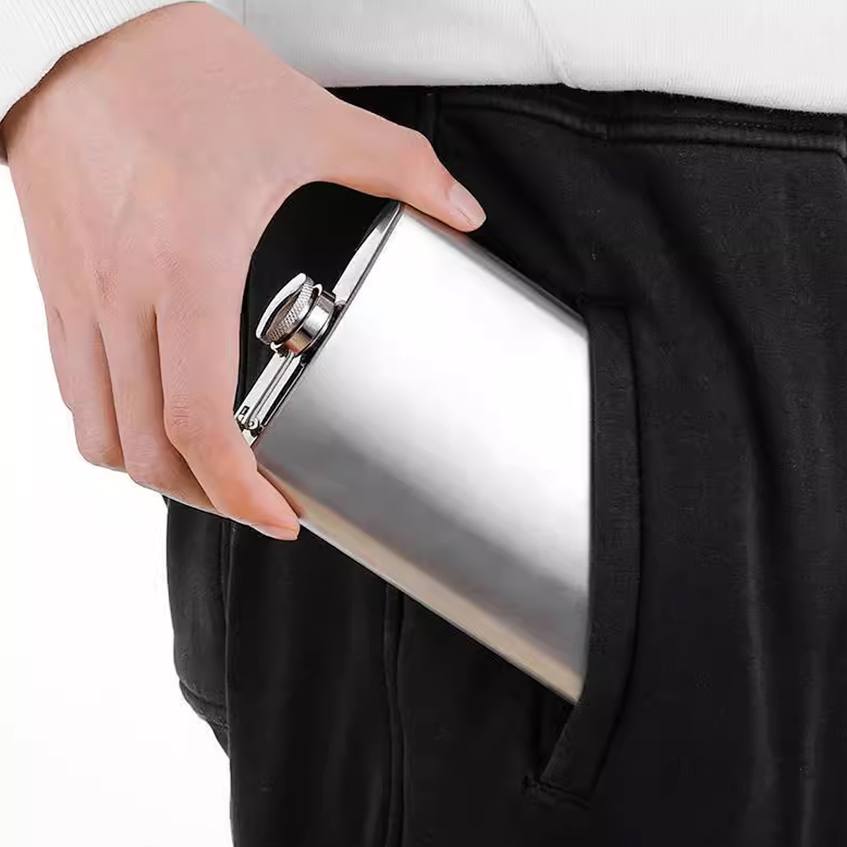 304不鏽鋼隨身酒壺 迷彩款 8oz_5