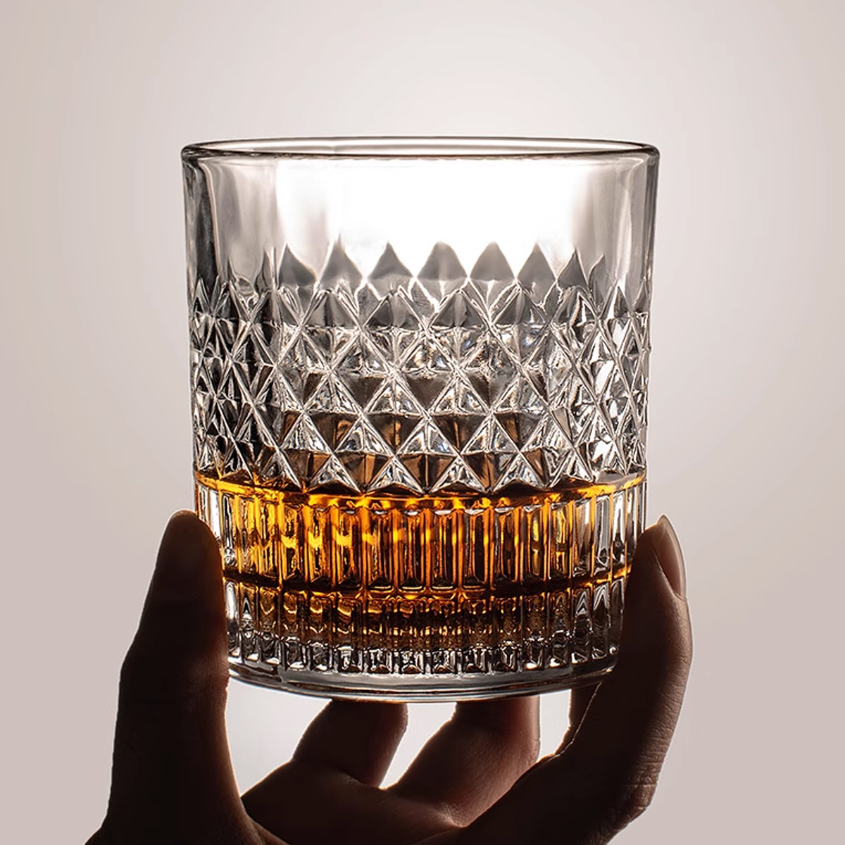 菱格紋威士忌杯 300ml_2
