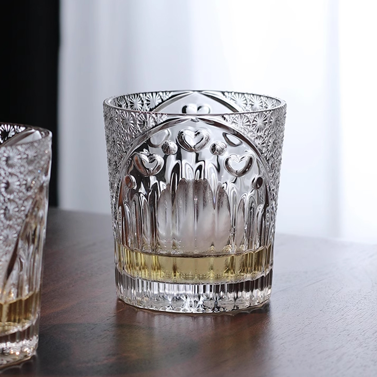 花紋愛心威士忌杯 270ml_4
