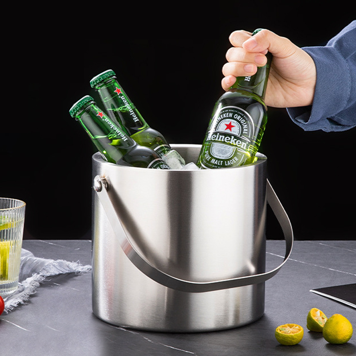 雙層不鏽鋼冰塊桶_12