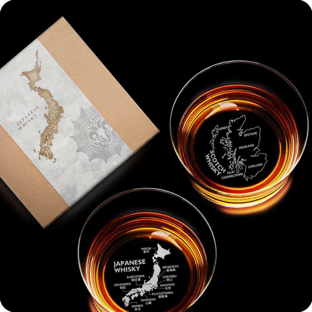 產區超薄威士忌杯-2入組4