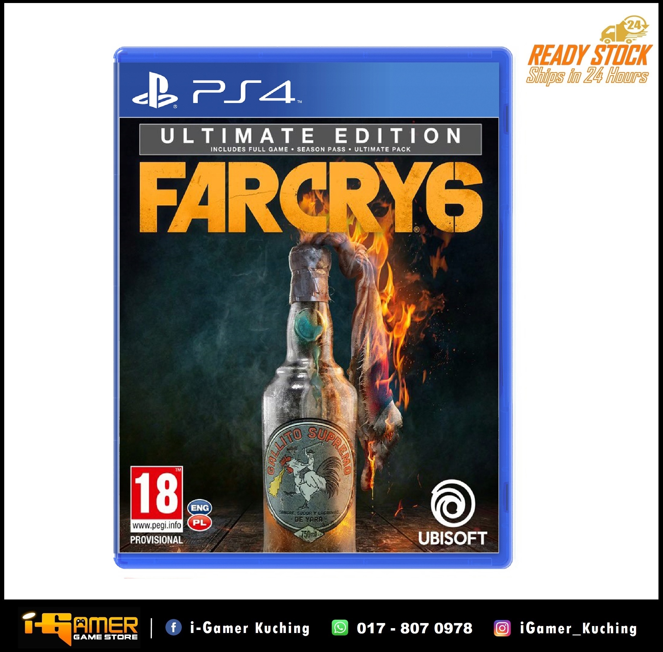 PS4 FAR CRY 6 ULTIMATE EDITION (ASIA R3/ENG/CHN/中文字幕) – i-Gamer Game Store