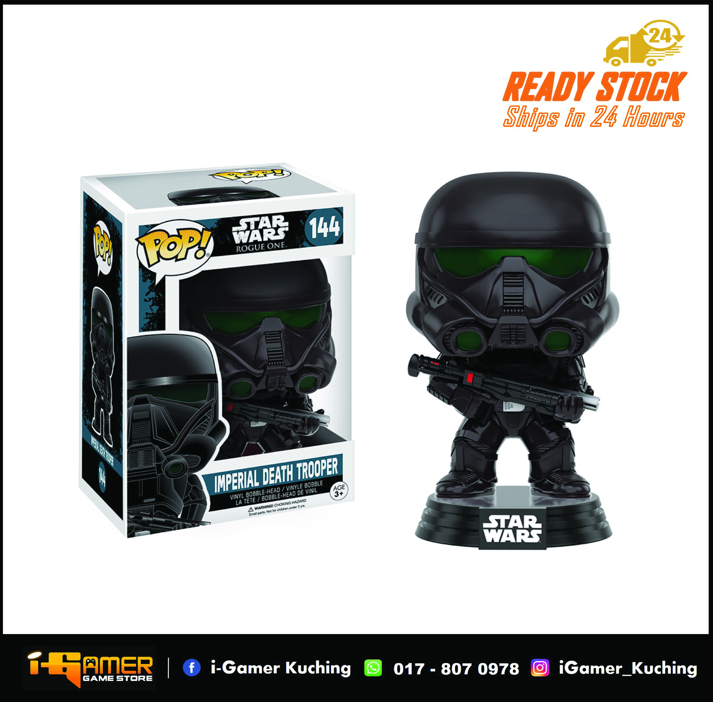 FUNKO POP 1:1 STAR WARS IMPERIAL DEATH TROOPER ROGUE ONE – i-Gamer Game  Store