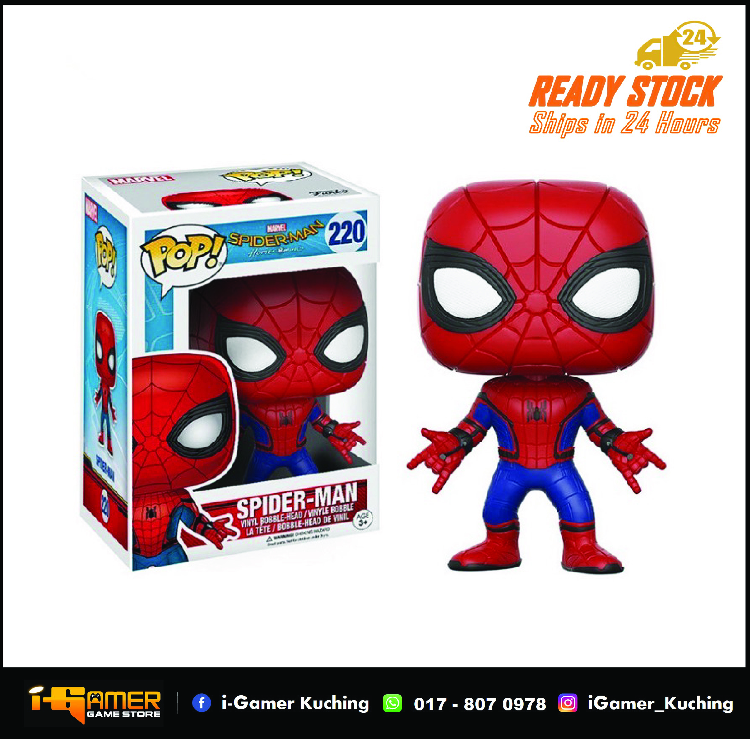 FUNKO POP 1:1 MARVEL SPIDER-MAN (HOME-COMING) – i-Gamer Game Store