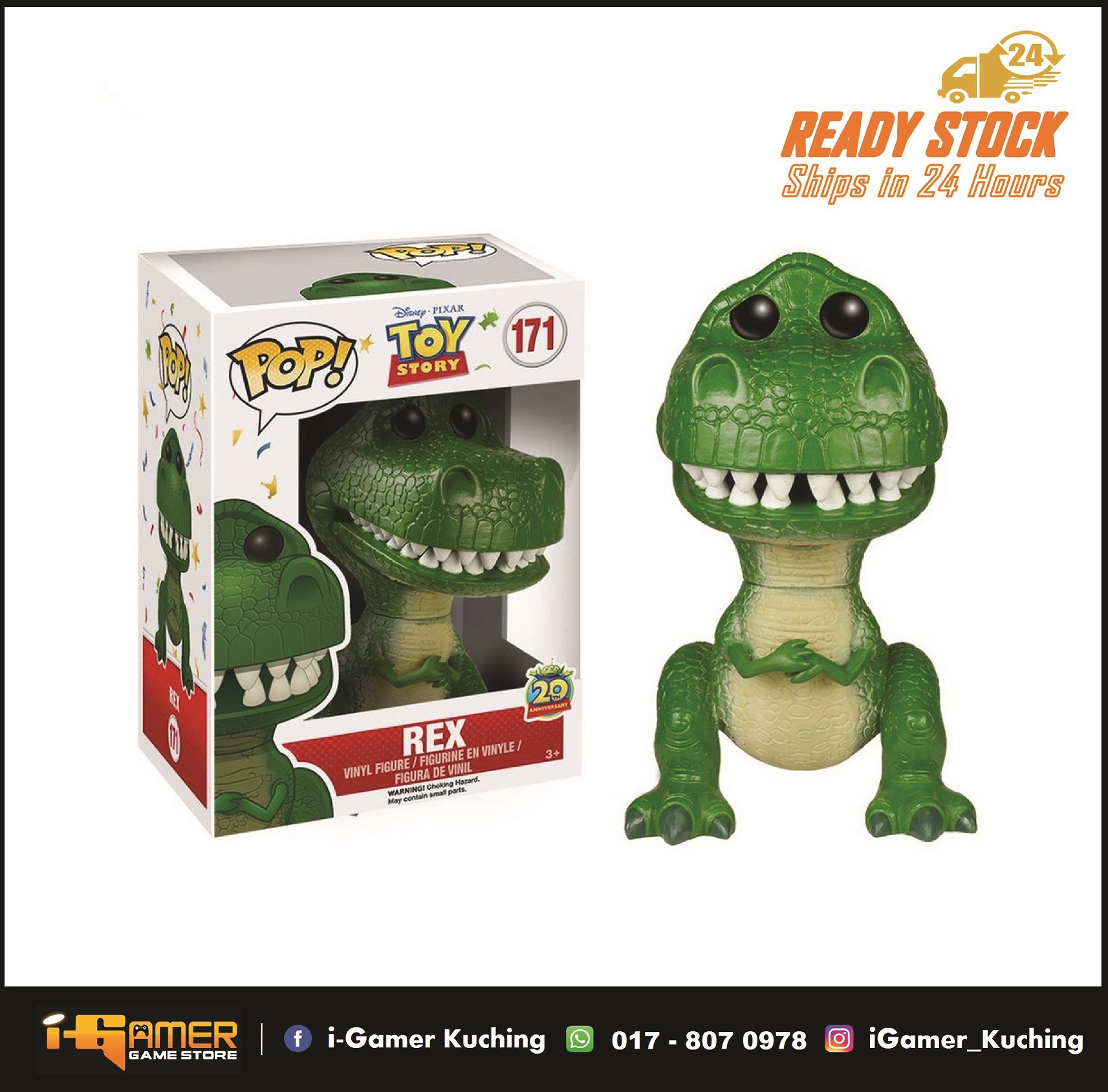 FUNKO POP 1:1 TOY STORY REX – i-Gamer Game Store