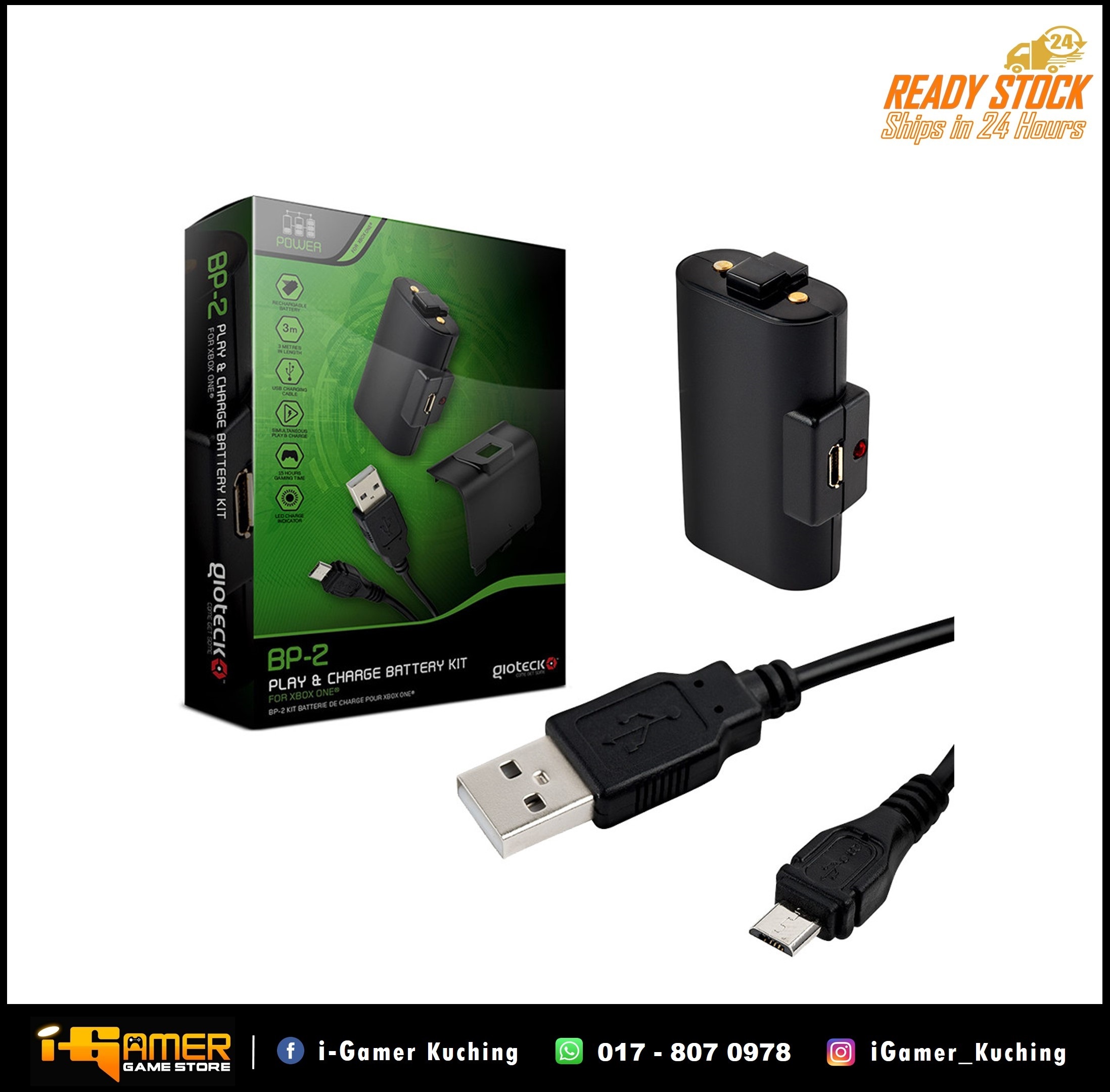 XBOX ONE GIOTECK PLAY&CHARGE BTRY KIT BP-2 – i-Gamer Game Store